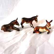 KLIMA K308 Miniature statuette en porcelaine - ANE BRUN DONKEY