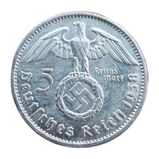 ALLEMAGNE 5 MARK 1938 F