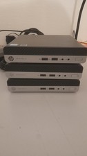 Lot de 3 ordinateurs HP ProDesk 400 G4 Mini, Windows 11 Pro, 16Go RAM, SSD 256Go