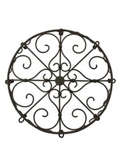 Dessous de plat en dentelle de fer En métal torsadé, soudé et ligaturé Vintage