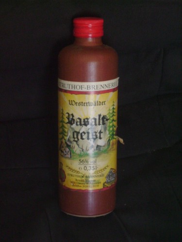 Bouteille alcool ancienne - d'alcool, en