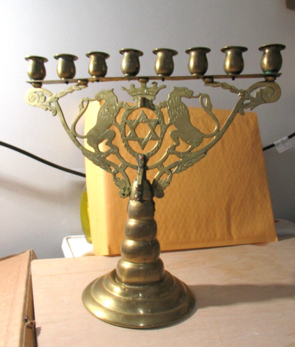 Ancien antique vintage menorah - antique,