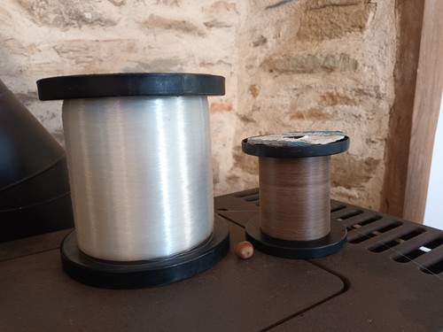 Lot bobines fil - de, nylon