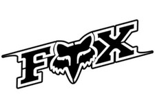 2 STICKERS FOX MOTO logo