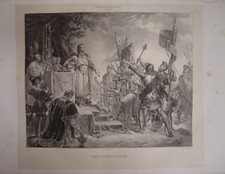 Très grande lithographie de