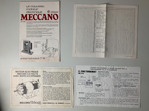 Lot anciennes notices - anciennes,
