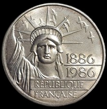 100 Francs Piéfort 1986