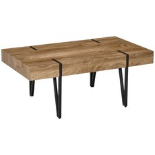HOMCOM Table basse 105x60x42cm