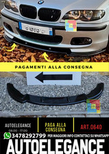 0640⭐LAME BMW SÉRIE 3 E46 M3 SOUS PARE-CHOC AVANT ABS NOIR BRILLANT SPLITTER