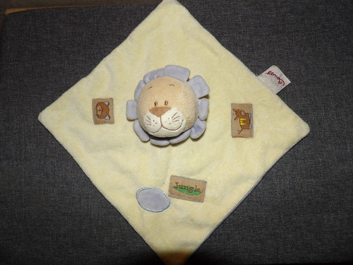Doudou plat bengy lion - doudou,
