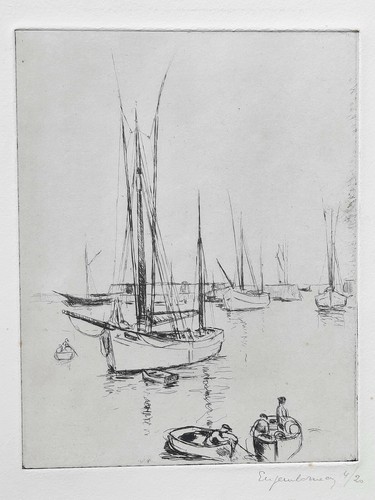 Thonier eau forte gravure - forte,