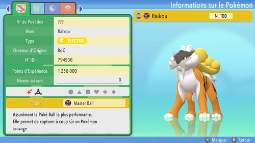 Pokemon raikou shiny 6iv - raikou,