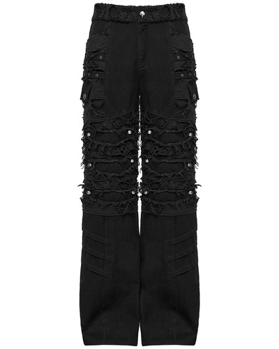 Pantalons gothiques déchirés - pantalons,