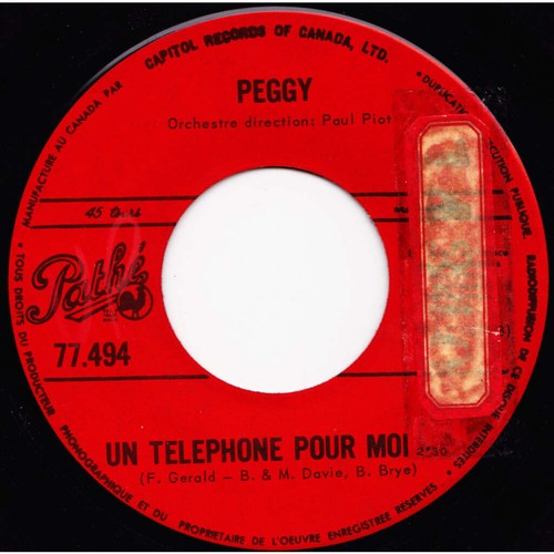 Peggy place vide 1963 - peggy, la