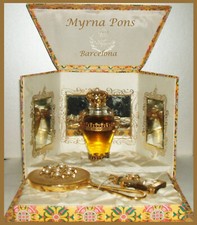 Myrna Pons Barcelone 1960 Coffret Minaudière rare,parfait état