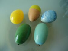 OEUFS A REPRISER BOIS PLASTIQUE COULEUR DECORATION PAQUES