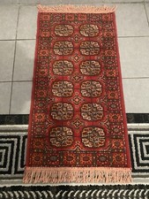 Ancien Tapis fait main - En laine et soie - 58 x 108 cm - Oriental - Très Bon