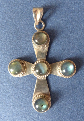 Pendentif croix argent - pendentif, en