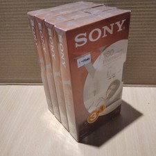 cassette vidéo VHS vierge NEUVE scellée sealed - SONY premium 180 lot de 4