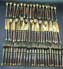 COUVERTS MENAGERE DESERTS FRUITS FROMAGE G M L PARIS BRONZE ALUMINIUM