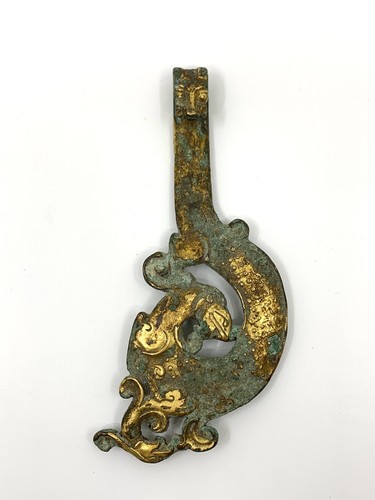 Fibule bronze doré chine - en,