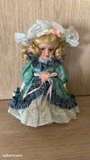 Poupée de collection en porcelaine blonde - 23 cm - Vintage