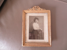 ancien cadre photo en bronze