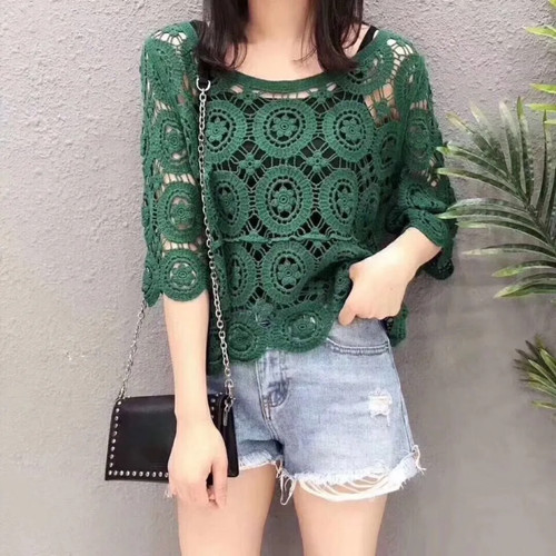 Femme demi manche - femme, tricot