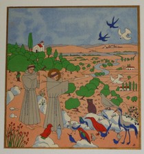 Illustration pieuse de Jeanne