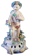 18thC Bow Porcelaine Grand Putto Figurine Porzellan Figur Angleterre Anglais