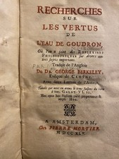 BERKELEY. Recherches sur les