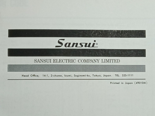 Sansui 9500 amplifier - au-9500,