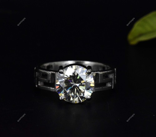 Bague moissanite argent - bague,