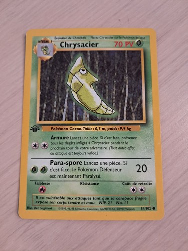 Carte pokémon chrysacier - carte,