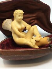 Rare Pipe Érotique Écume De Mer Sculpté XIX EME Smoking Erotic