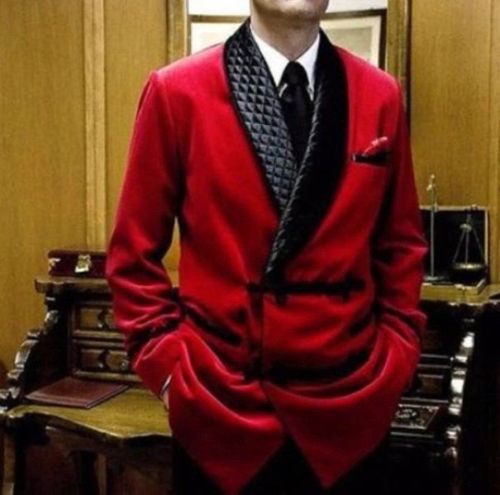 Veste fumeur rouge pour - fumeur,