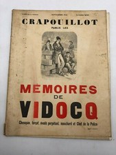 Mémoires de Vidocq - Crapouillot - Sept. 1934