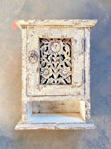 Porte clefs vintage bois - porte-clefs, en