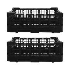  2 Pcs Panier Rangement Pliable Conteneurs De Pliables Paniers Plastique