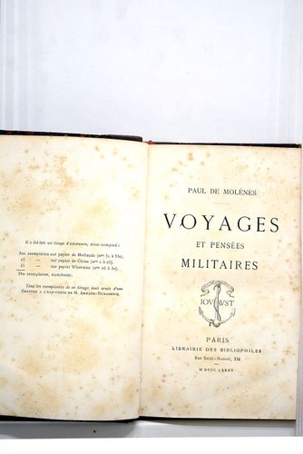 Livre ancien molenes voyages - ancien,
