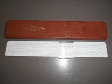 Ancienne Règle à calcul graphoplex avec sa Boîte d’origine
