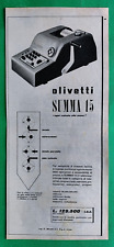 Olivetti Summa 15 Publicité