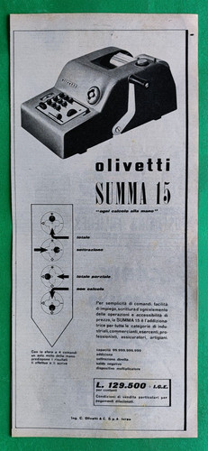 Olivetti summa publicité - olivetti,
