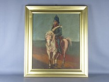 Vintage Carré Peinture Huile