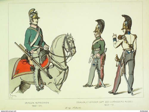 Autriche dragon cuirassier en - dragon,