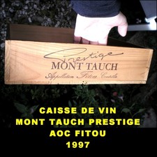 CAISSE A VIN MONT TAUCH PRESTIGE 1997 AOC FITOU LIVRÉE A DOMICILE 48H COLISSIMO