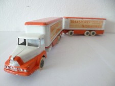 Authentique UNIC IZOARD avec remorque TRANSPORTS INTERNATIONAUX par JRD