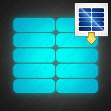 10 stickers STICKER 6 cm BLEU