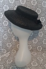 PETIT CHAPEAU DE PAILLE NOIR