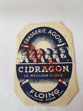 Etiquette cidre CIDRAGON Brie